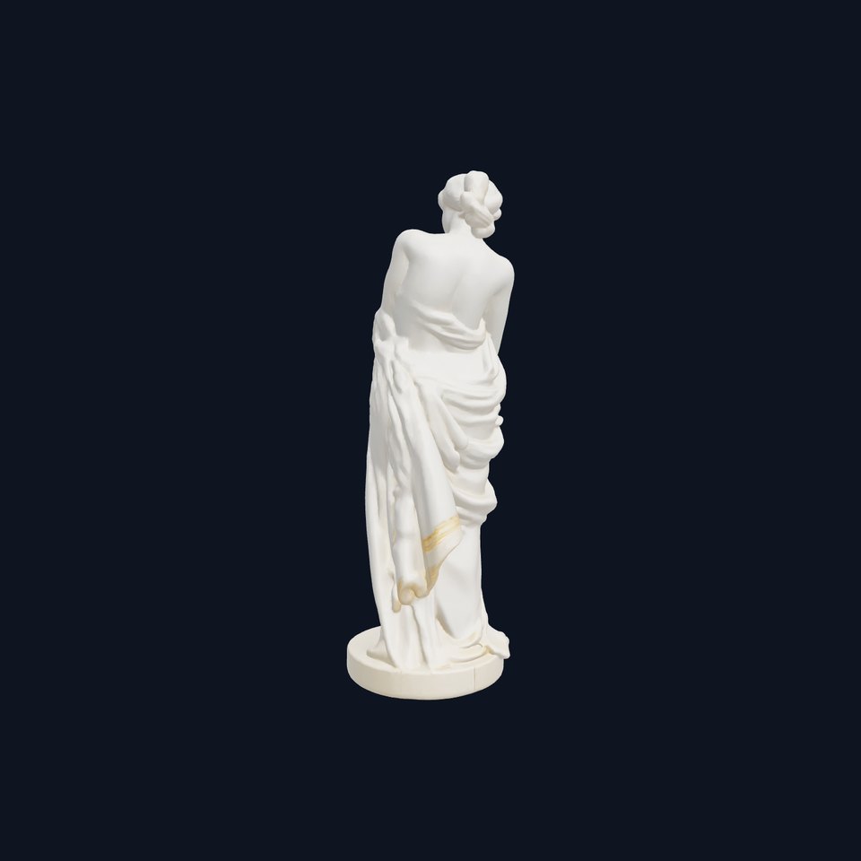 Neoclassical Draped Woman Statue model pack